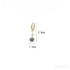 Retro 14k Gold Plated Sterling Silver Freshwater Pearl Hoop